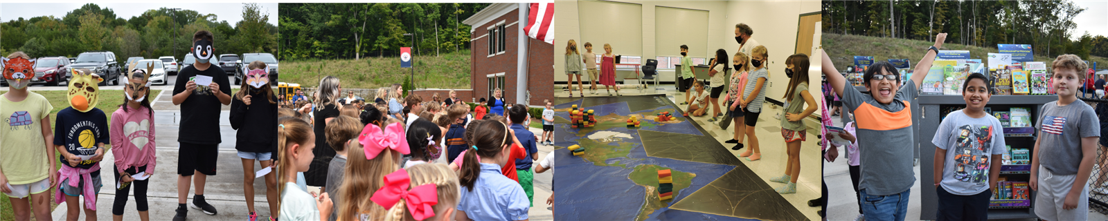 various student activities at Jordan Elementary